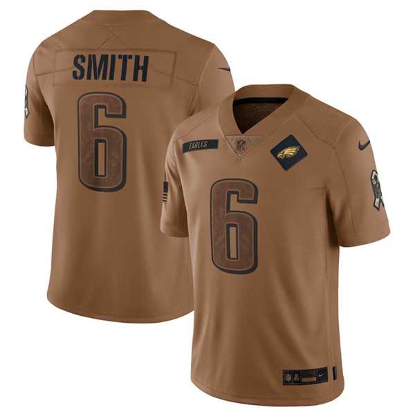 Men's Philadelphia Eagles #6 DeVonta Smith 2023 Brown Salute To Service Limited Football Stitched Jersey Dyin,We sell and wholesale Men's Philadelphia Eagles #6 DeVonta Smith 2023 Brown Salute To Service Limited Football Stitched Jersey Dyin on line form chian!